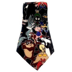 Men's Tie 1993 Warner Bros Iconic Looney Tunes Characters 100% Silk Necktie